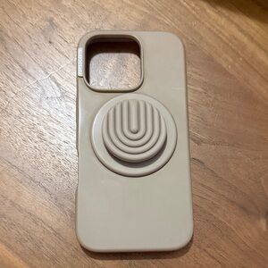 PopSocket Latte Phone Case and removable popsocket